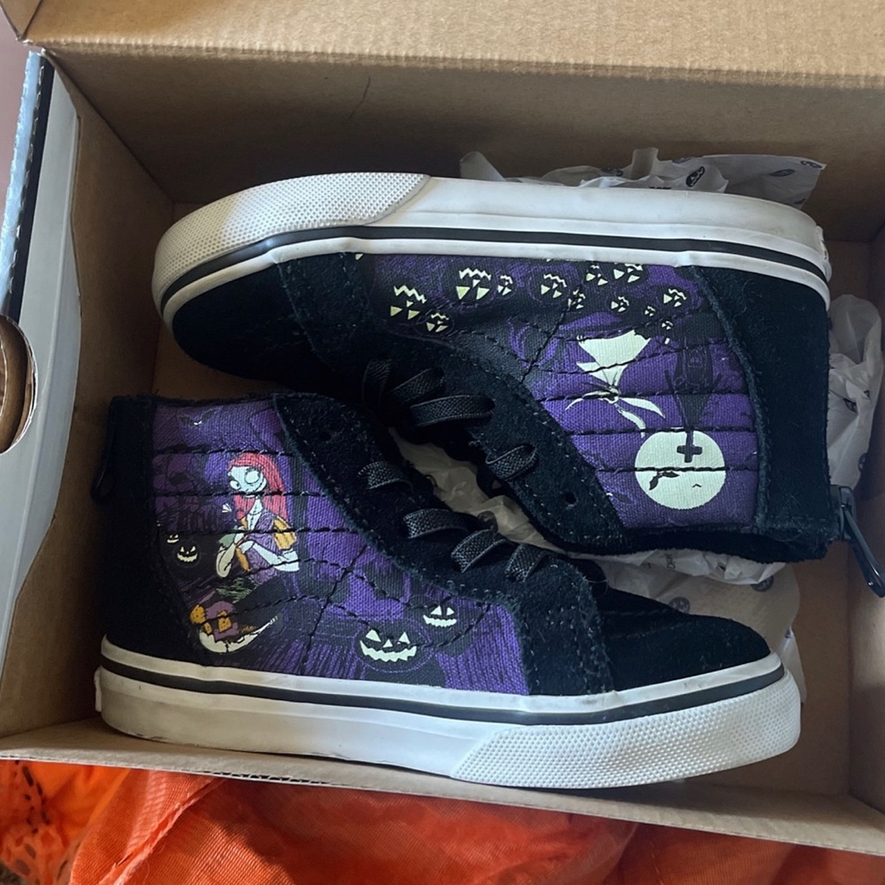 The Nightmare Before Christmas Toddler Vans.